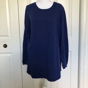 Denim & Co Blue Pullover Sweater